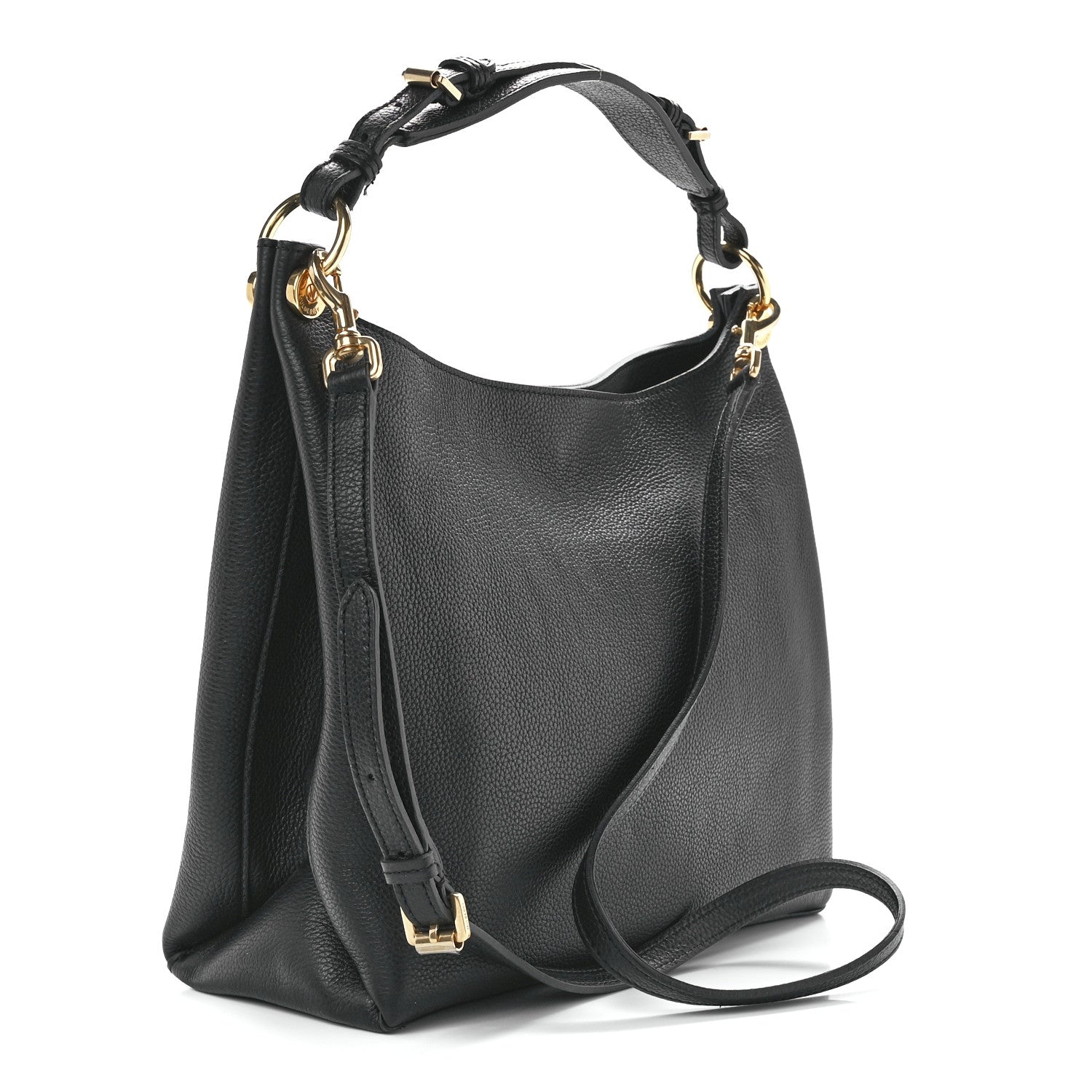 Mulberry Goat Printed Calfskin Small Freya Hobo Black 3 of 10