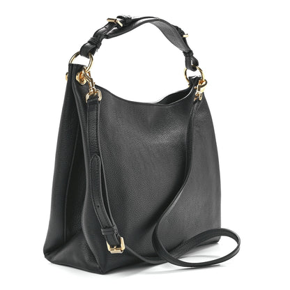 Mulberry Goat Printed Calfskin Small Freya Hobo Black 3 of 10