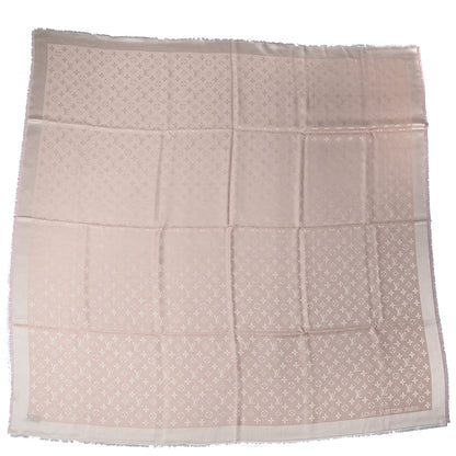 Louis Vuitton Silk Wool Monogram Denim Shawl Rose 3 of 5