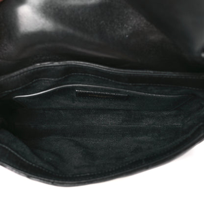 Saint Laurent SAINT LAURENT Lambskin Quilted Le 57 Diamond Shoulder Bag Black 5 of 9