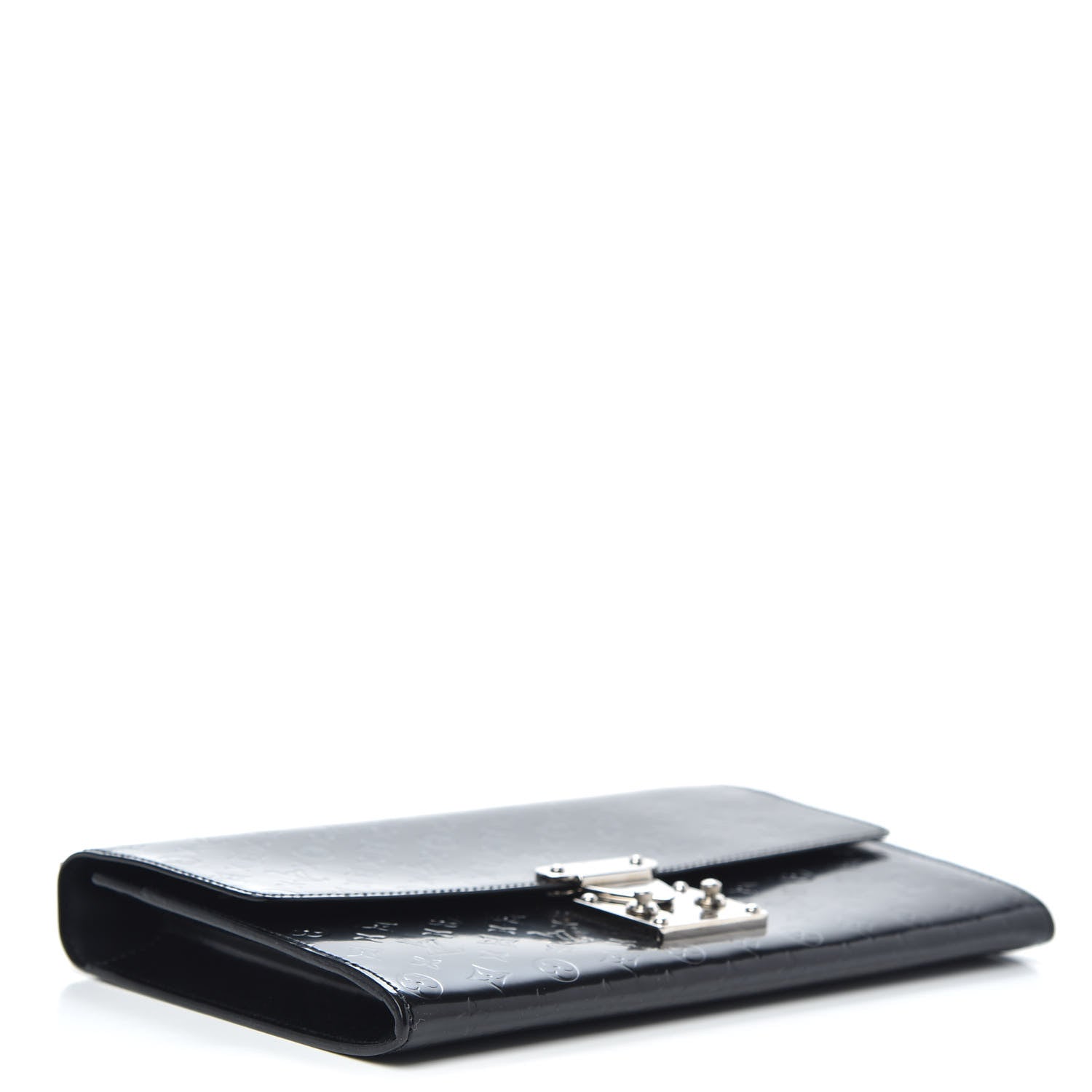 Louis Vuitton Monogram Glace Anouchka Pochette MM Black 5 of 7