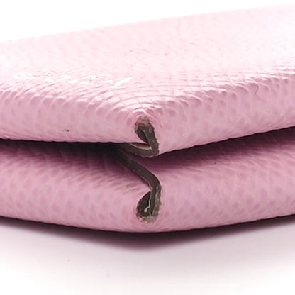 Hermes Epsom Horseshoe Calvi Card Case Mauve Sylvestre Craie 10 of 12