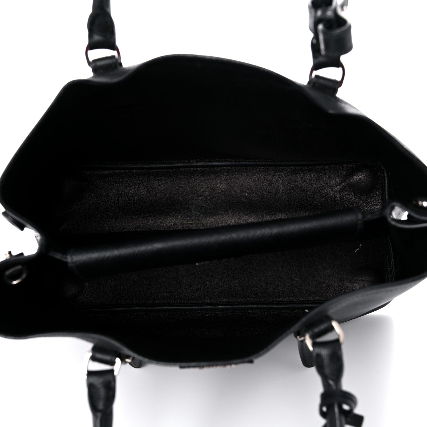 Prada Saffiano Cuir Medium Double Handle Tote Black 5 of 25