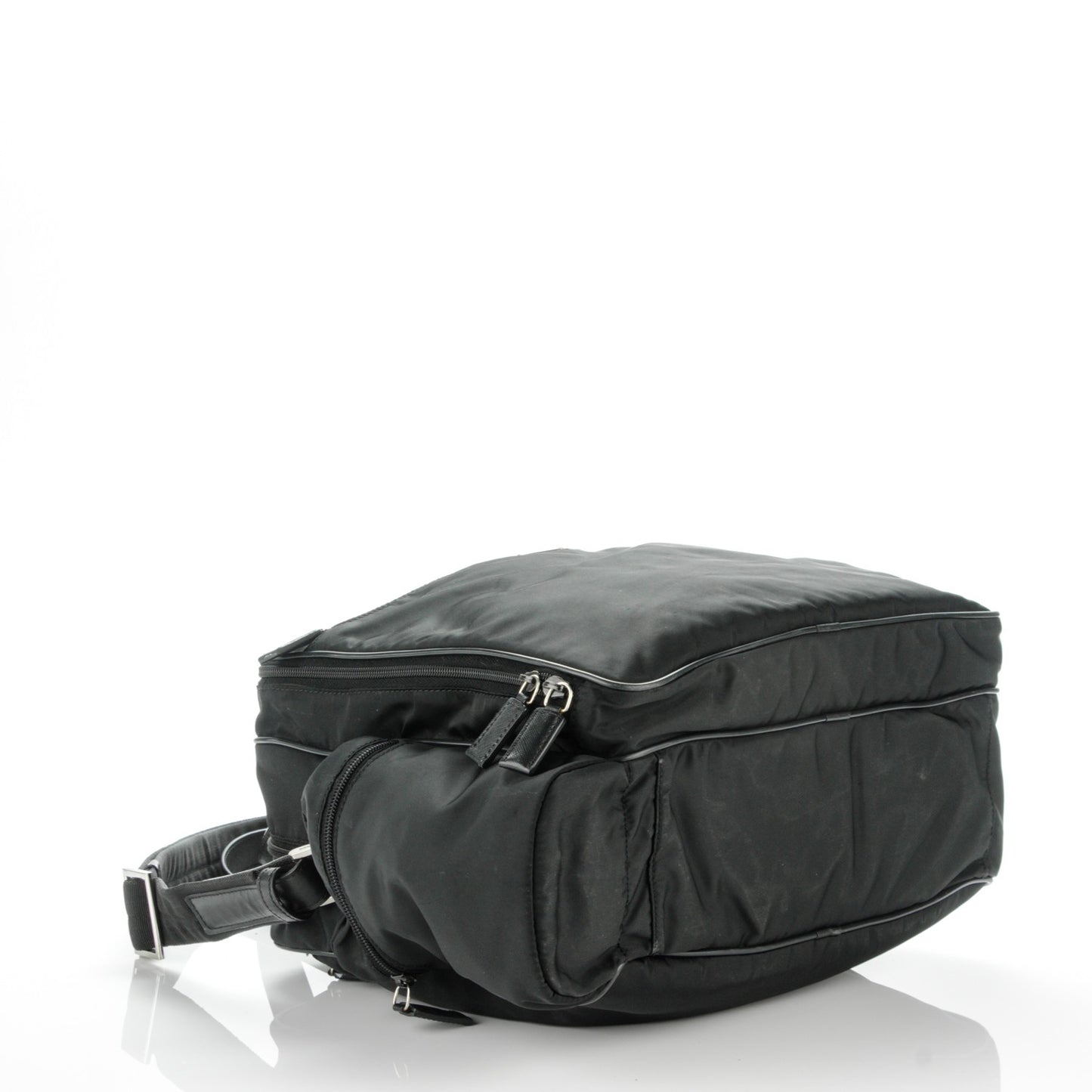 Tessuto Nylon Vela Diaper Bag Black