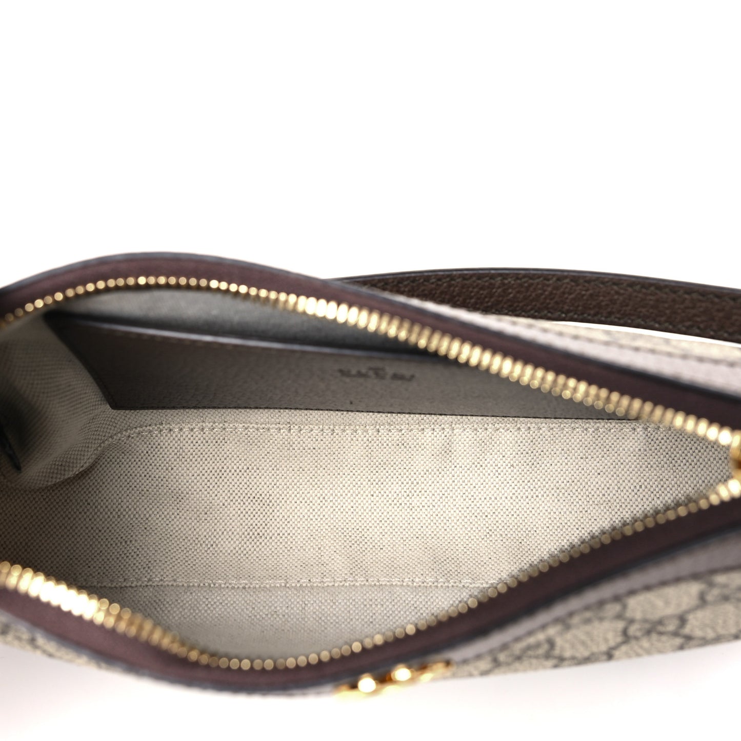 GG Supreme Monogram Textured Dollar Calfskin Small Ophidia Hobo Beige Ebony New Acero