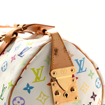 Louis Vuitton Monogram Multicolor Keepall 45 White 10 of 12