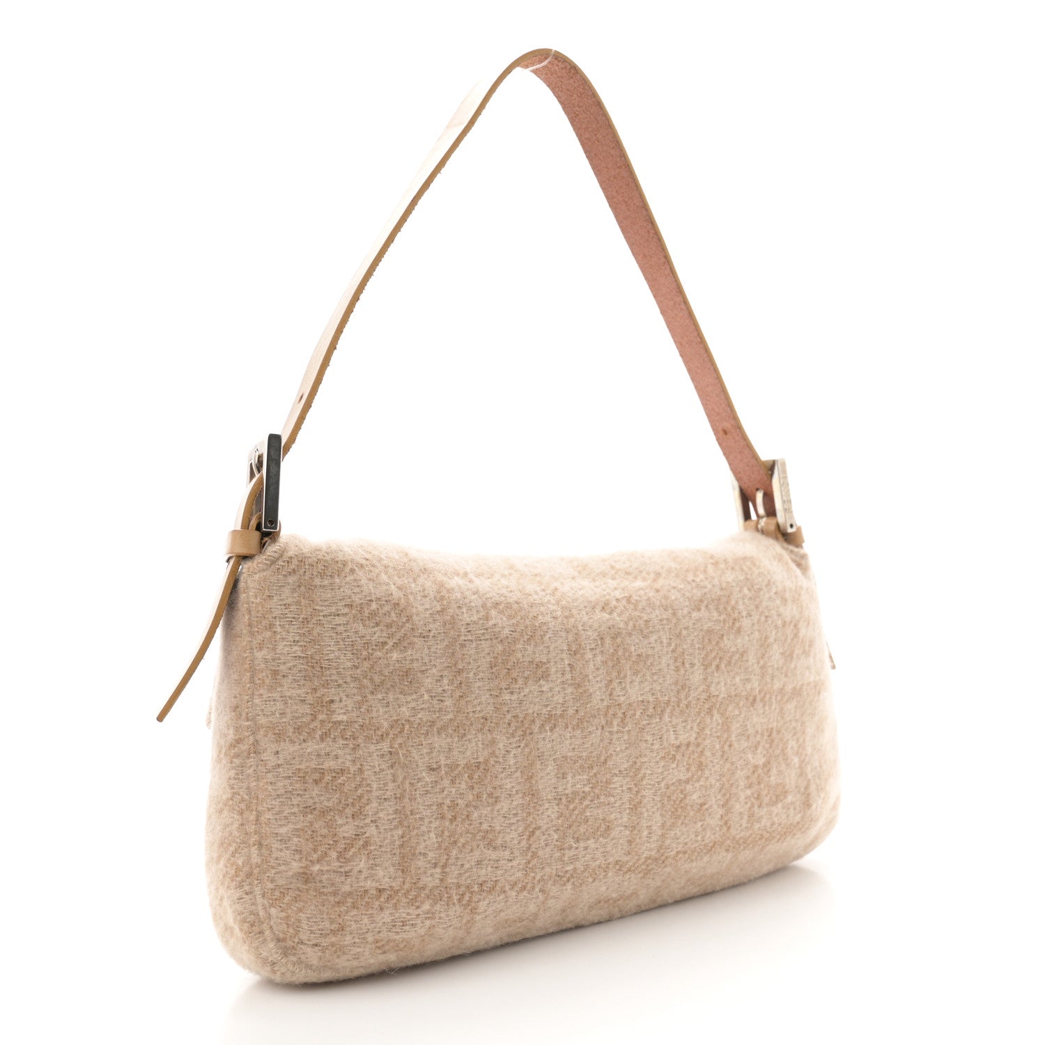 Fendi Wool Zucca Baguette Beige 3 of 14