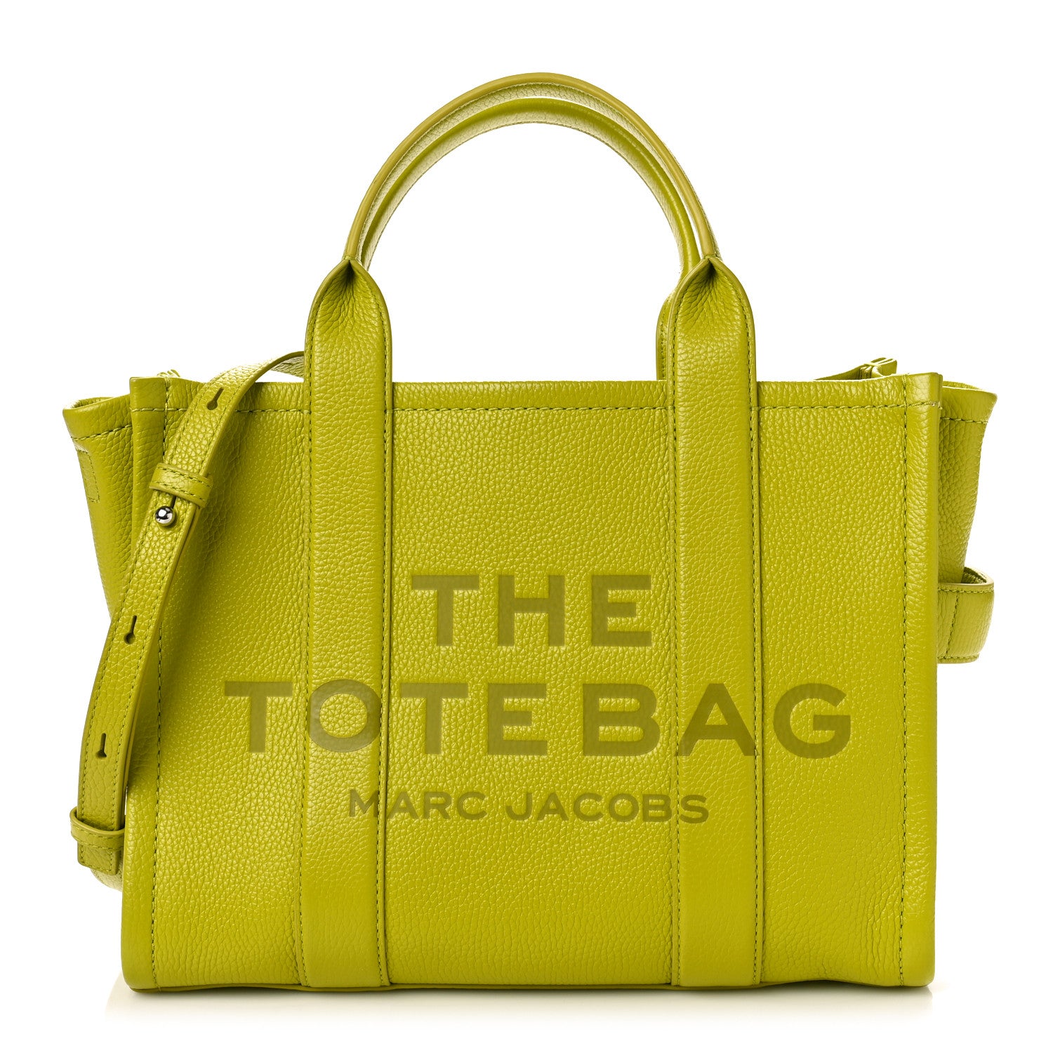 Marc Jacobs Grained Calfskin Medium The Tote Bag Limoncello 1 of 11