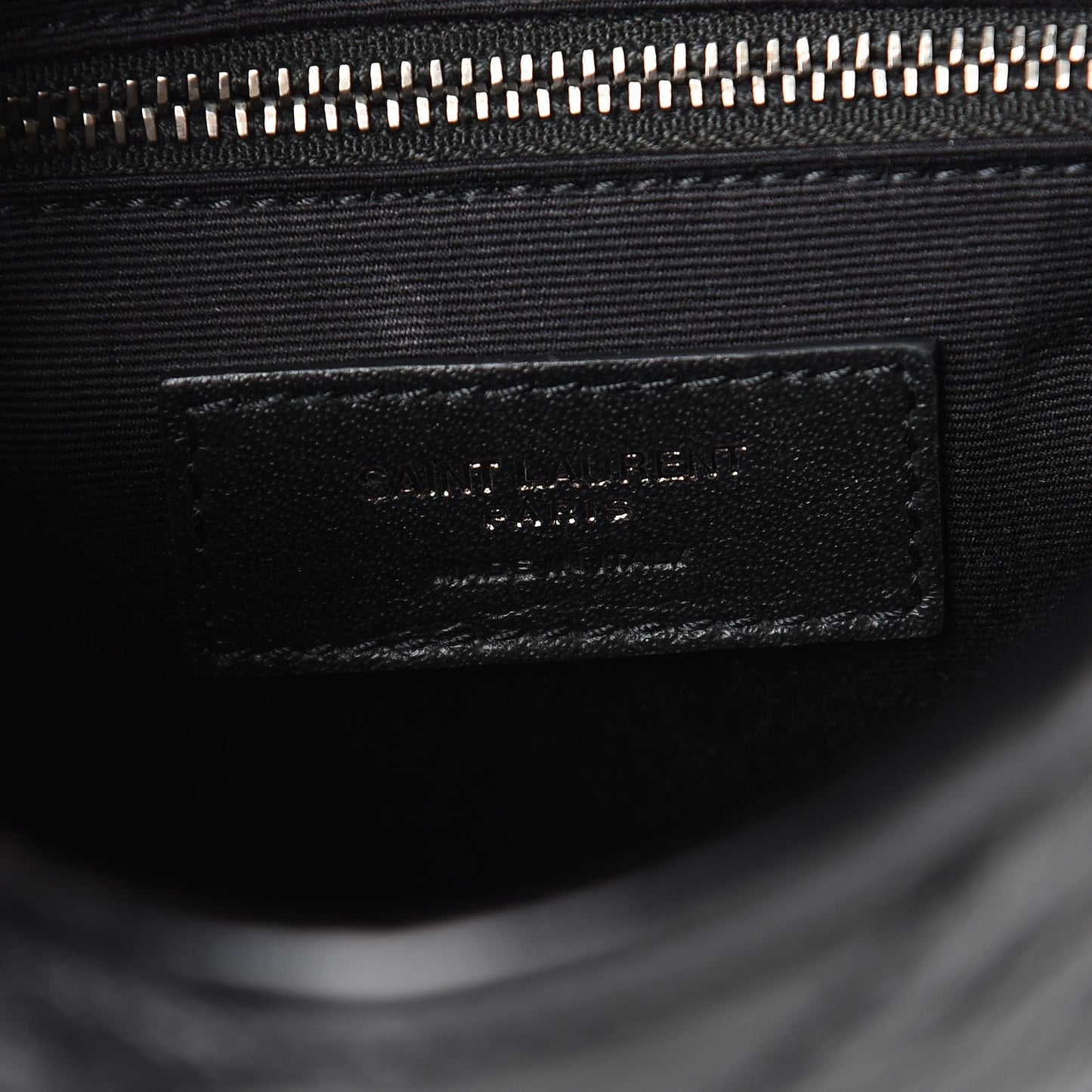 Crinkled Calfskin Matelasse Monogram Niki Chain Wallet Black