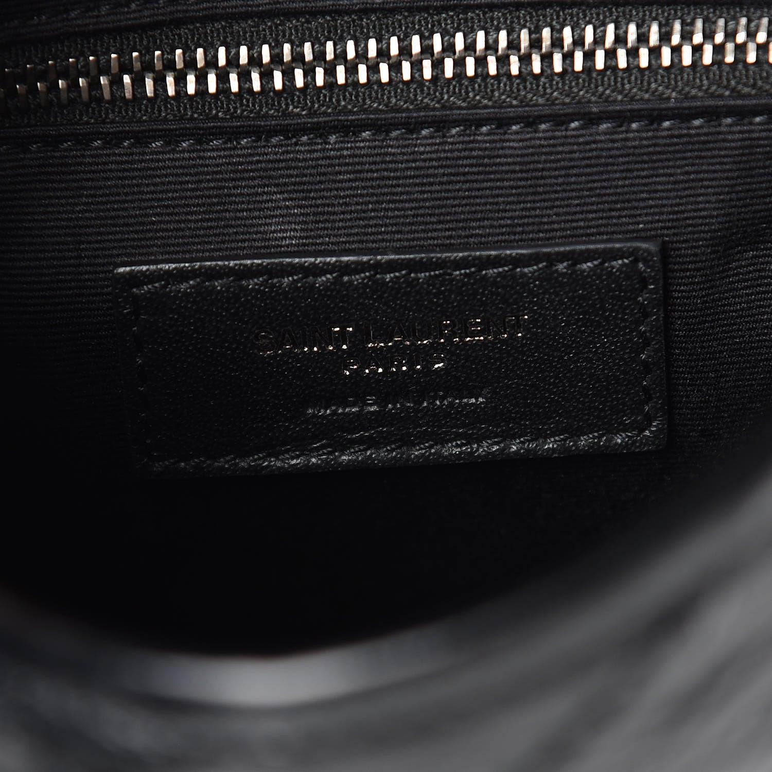 Saint Laurent Crinkled Calfskin Matelasse Monogram Niki Chain Wallet Black 6 of 9