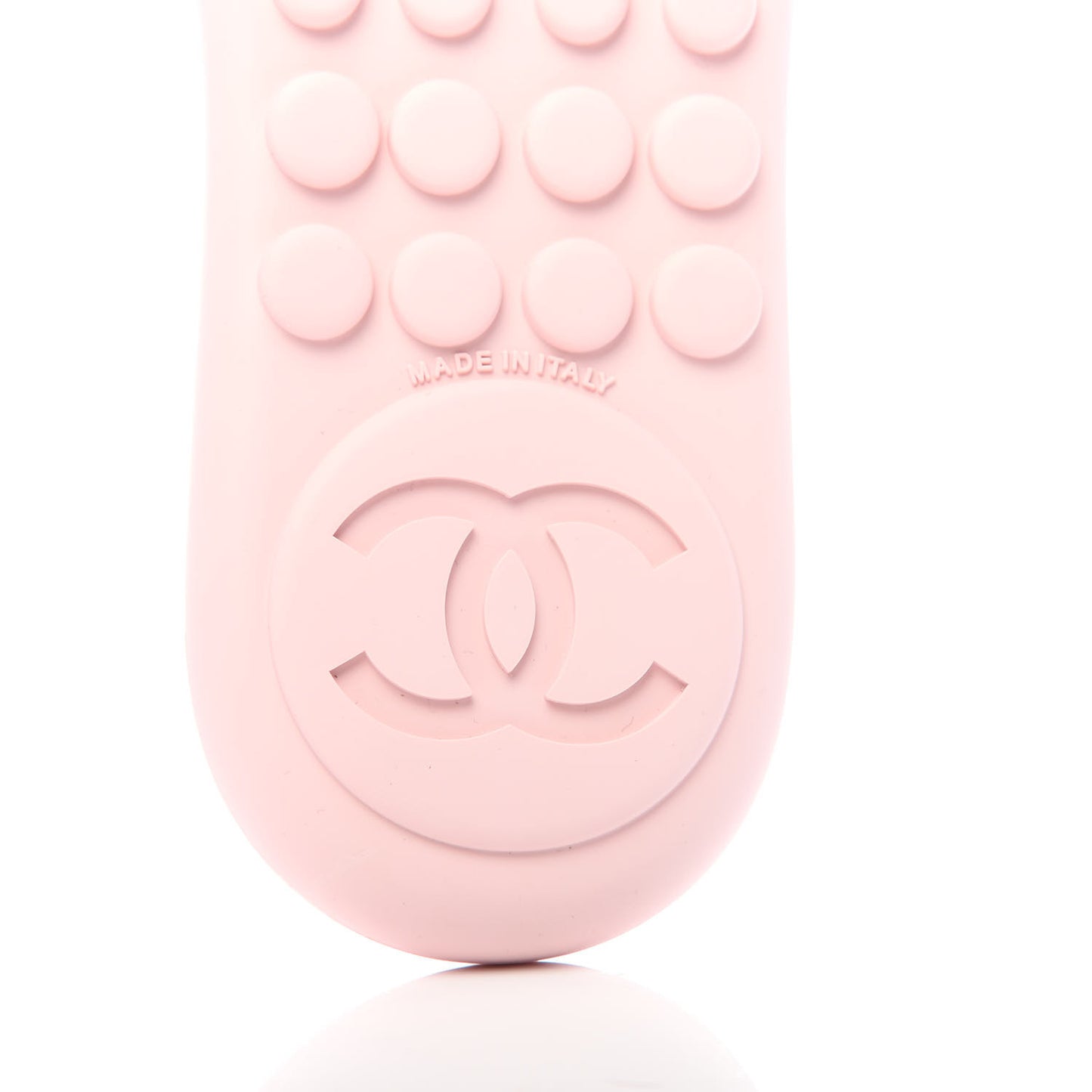 Calfskin CC Chain Thong Sandals 37 Pink