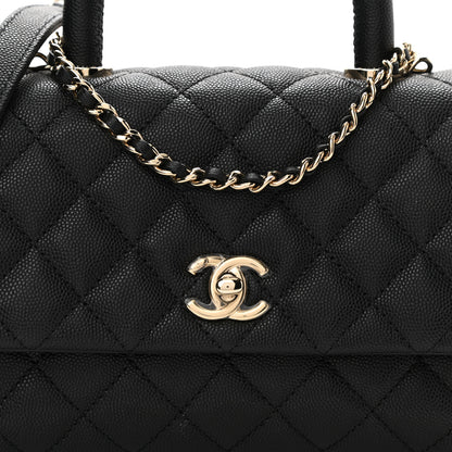 Chanel Caviar Quilted Mini Coco Handle Flap Black 8 of 8