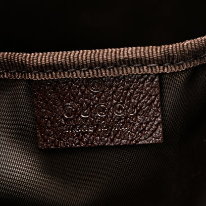 Gucci Monogram Natural Pigskin Large Diaper Bag Beige Ebony Cocoa Dark Chocolate 6 of 10