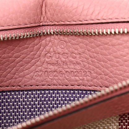 Gucci Cellarius Calfskin Medium Bamboo Daily Flap Shoulder Bag Carmine Rose 6 of 13