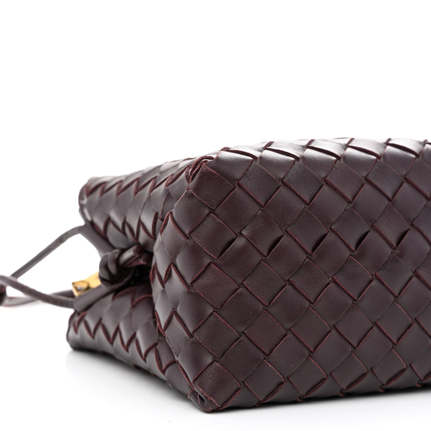 Nappa Intrecciato Medium Loop Camera Bag Grape