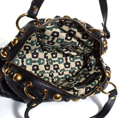 Gucci Guccissima Medium Babouska Dome Bag Black 5 of 9