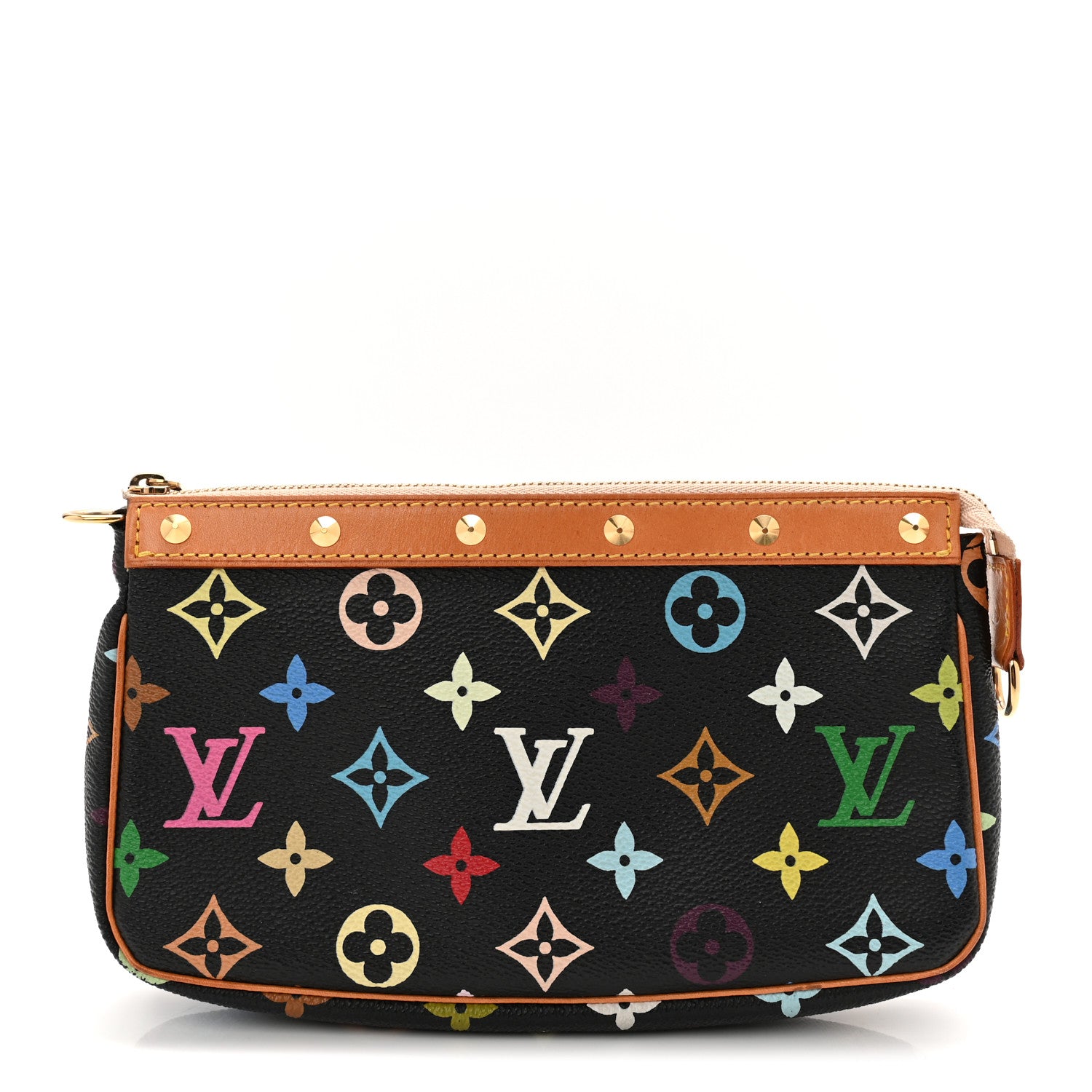 Louis Vuitton Monogram Multicolor Pochette Accessories Black 1 of 11