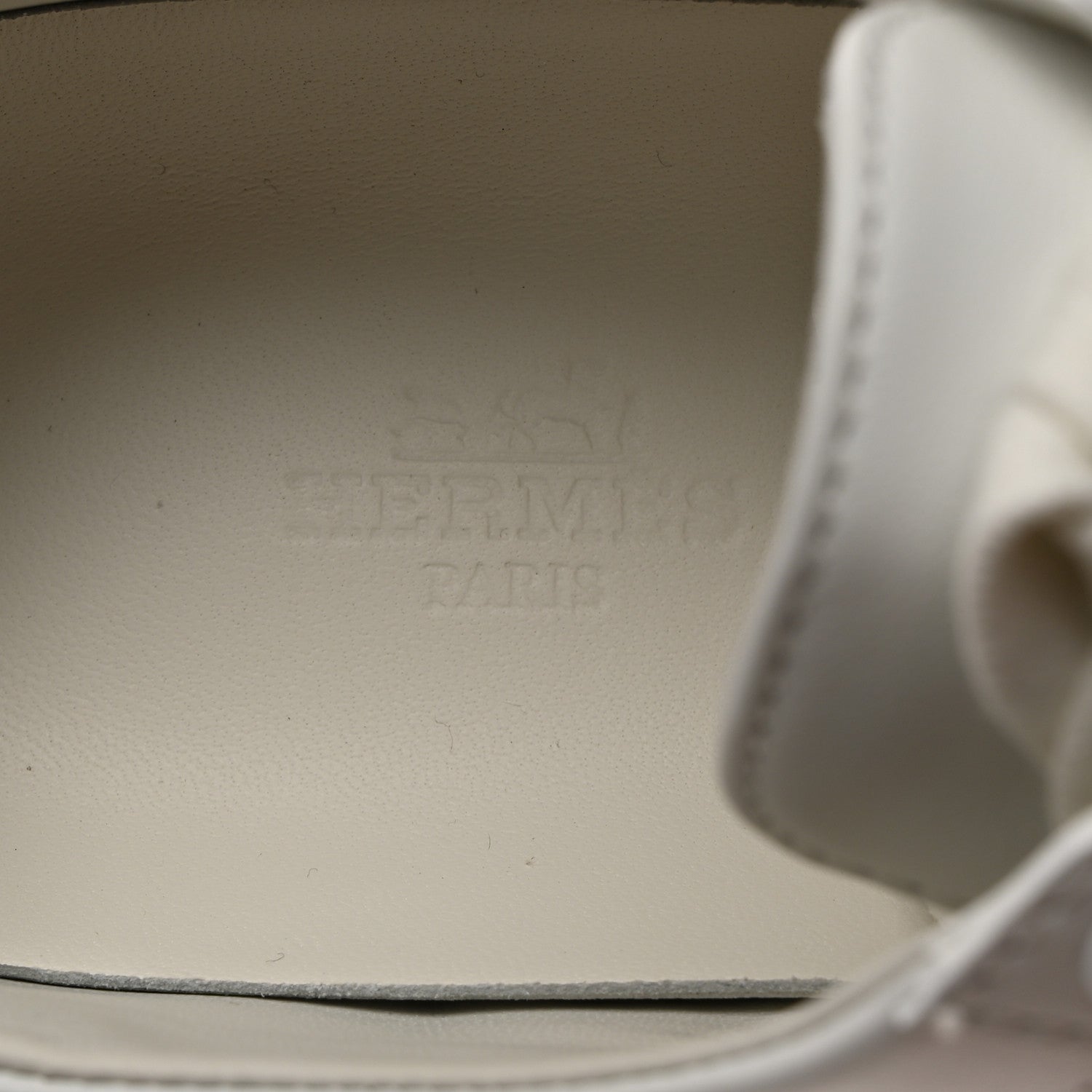 Hermes Calfskin Deep Sneakers 35 White 7 of 10