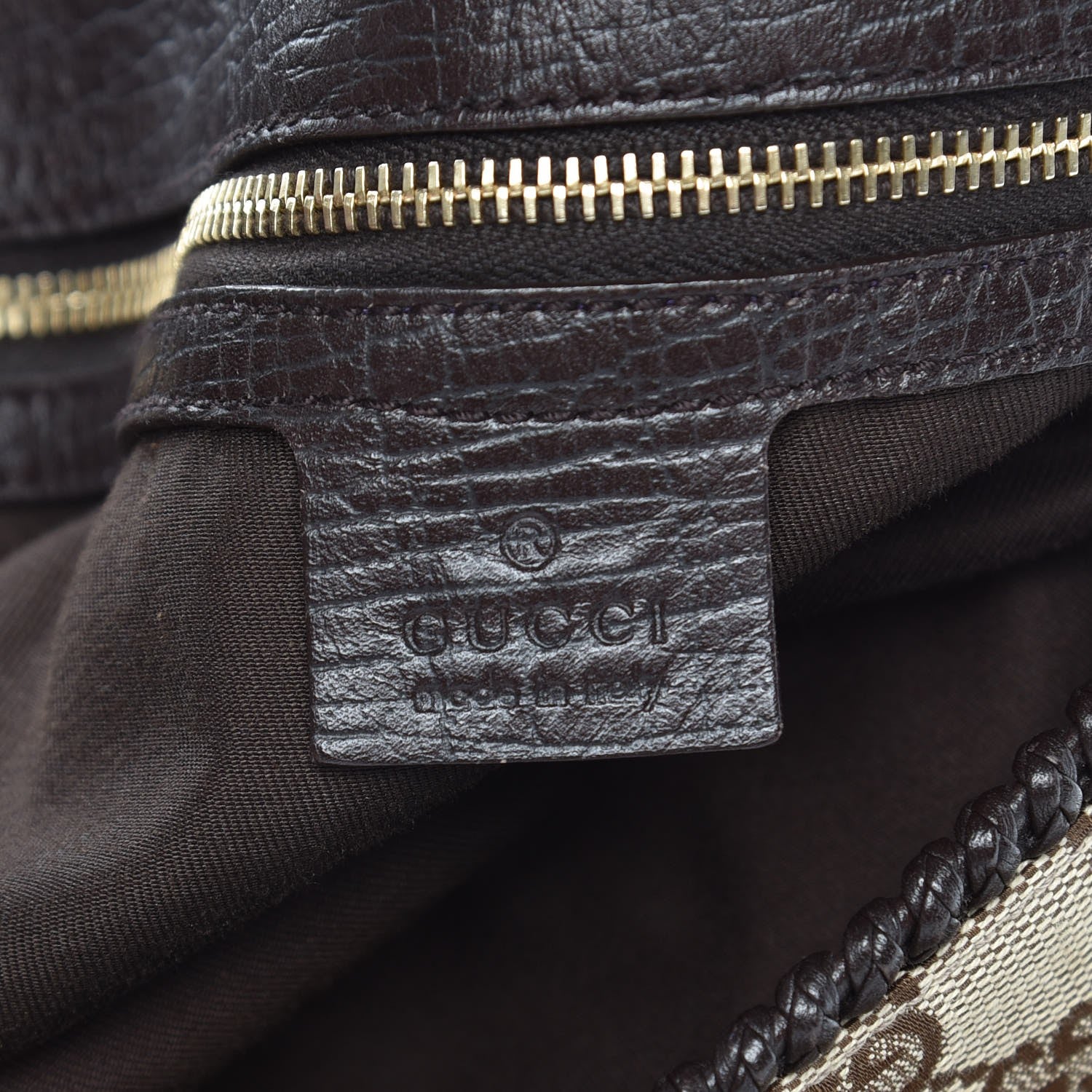 Gucci Monogram Large Horsebit Chain Hobo Dark Brown 6 of 7