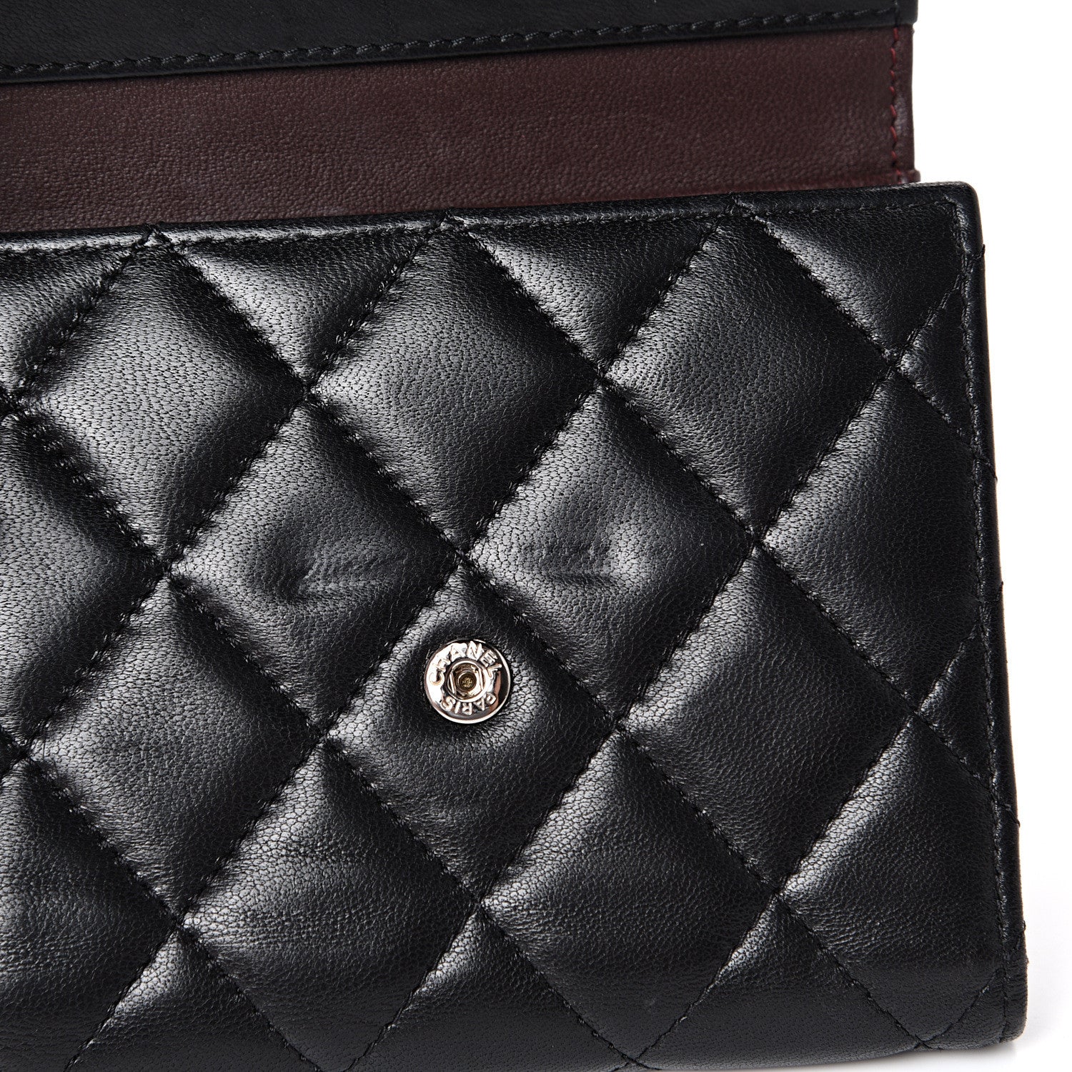 Chanel Lambskin Quilted Compact Flap Wallet Black 11 of 11