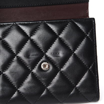 Chanel Lambskin Quilted Compact Flap Wallet Black 11 of 11