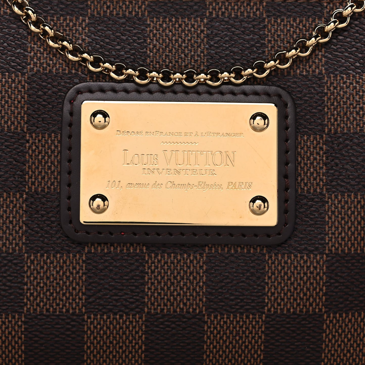 Damier Ebene Eva Clutch