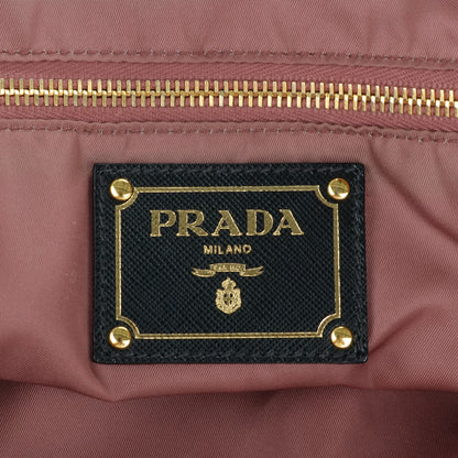 Prada Tessuto Nylon Saffiano Tote Nero Black 6 of 12