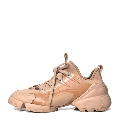 Christian Dior Neoprene Rubber Womens D-Connect Sneakers 39 Nude 1 of 14