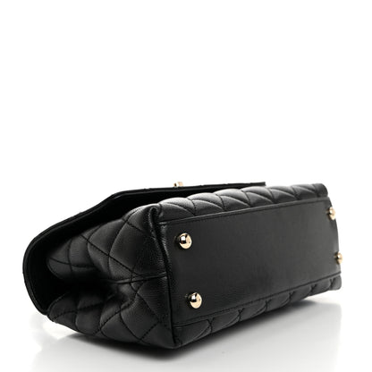 Chanel Caviar Quilted Mini Coco Handle Flap Black 4 of 10