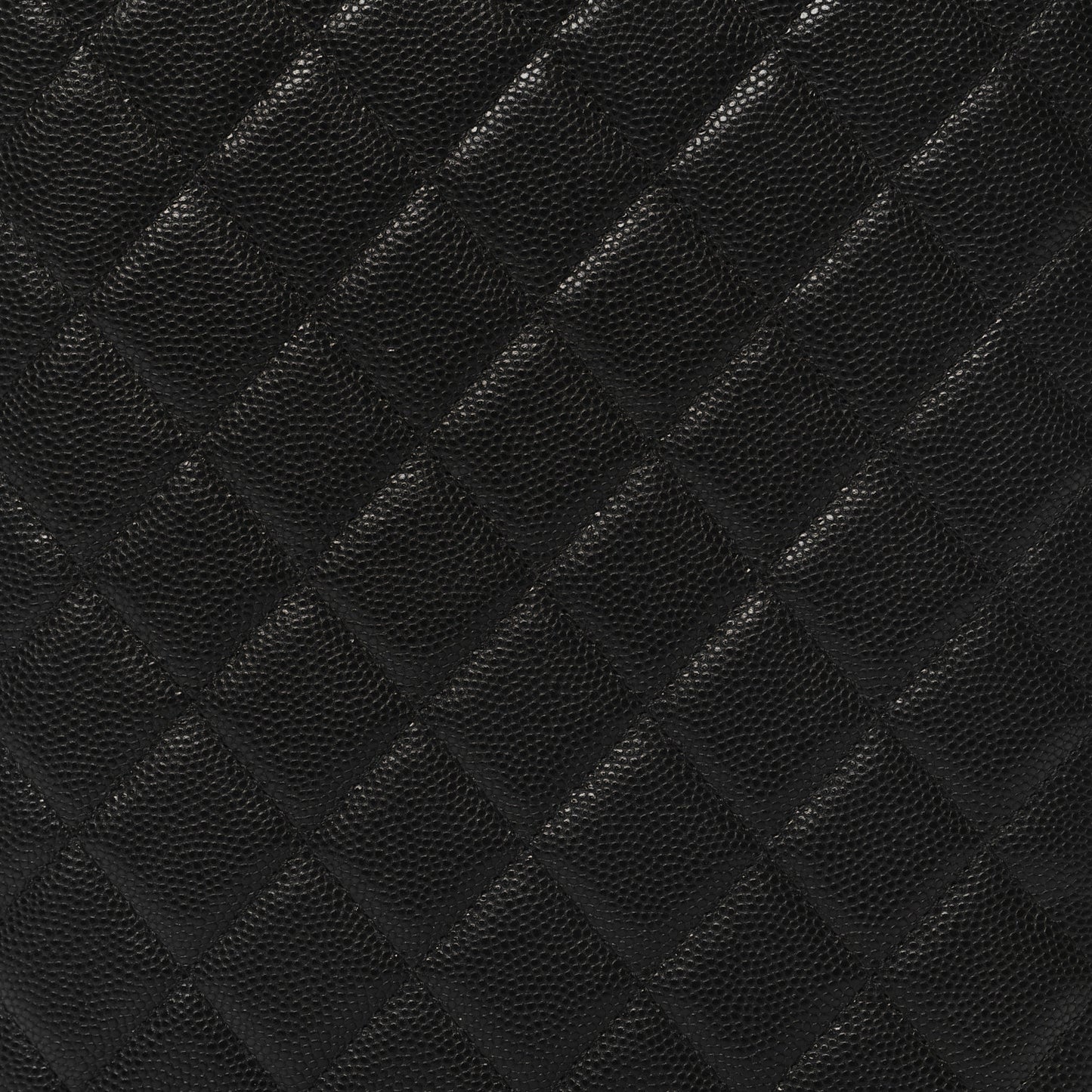 Caviar Quilted Zip Around Notebook Agenda Cover Black