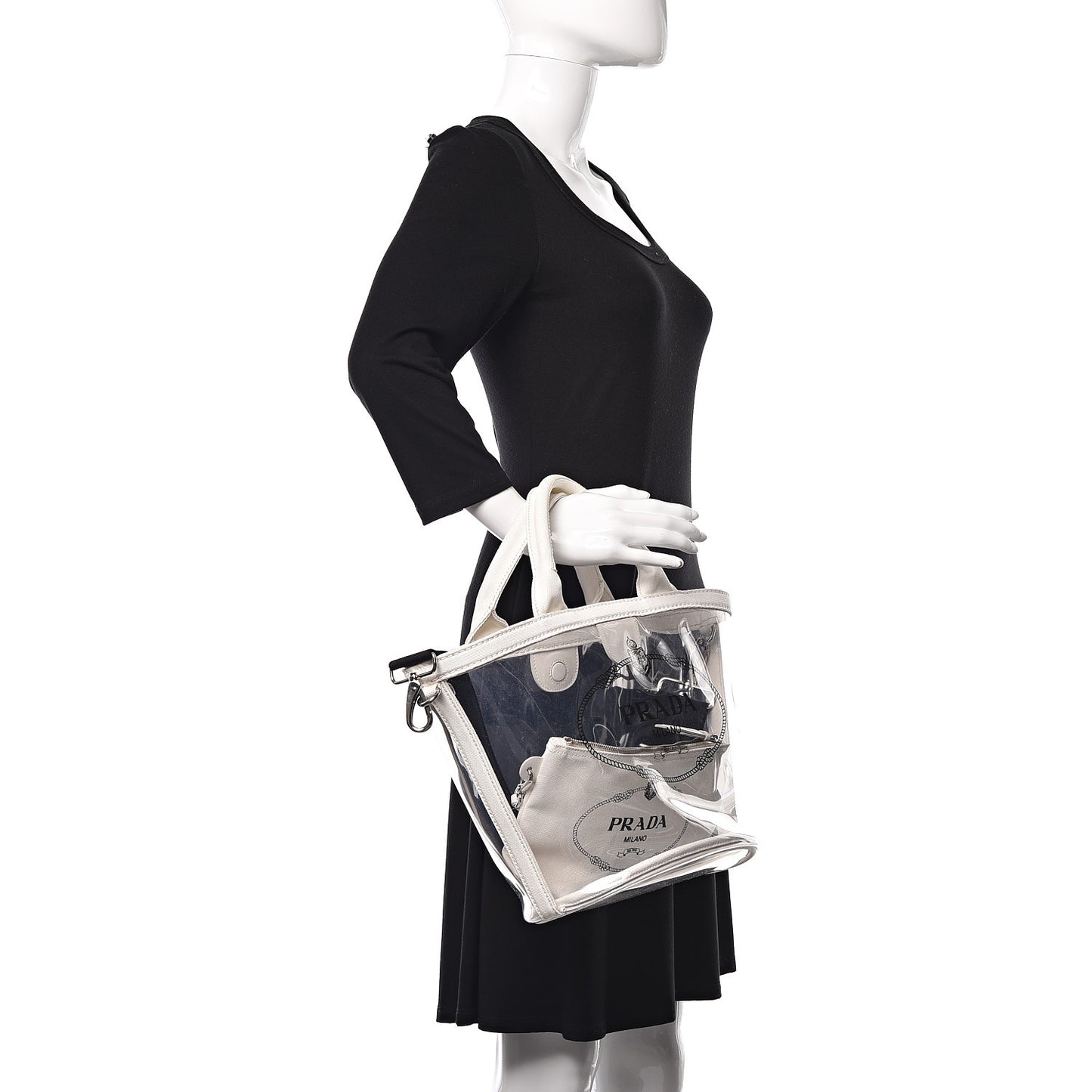 Plexiglass Canapa Small Shopper Tote White
