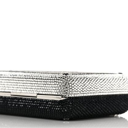 Judith Leiber Crystal Bespoke Slim Slide Clutch Black Silver 8 of 8