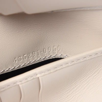Gucci GG Supreme Monogram Grosgrain French Flap Wallet White 7 of 8