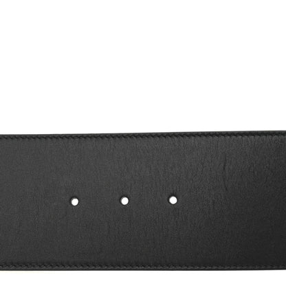 Gucci Moon Calfskin Pearl Double G 70mm Belt 80 32 Black Cream 3 of 7