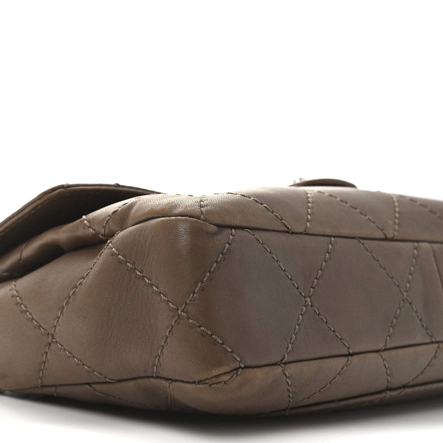 Lambskin Stitched Orient Express Flap Brown