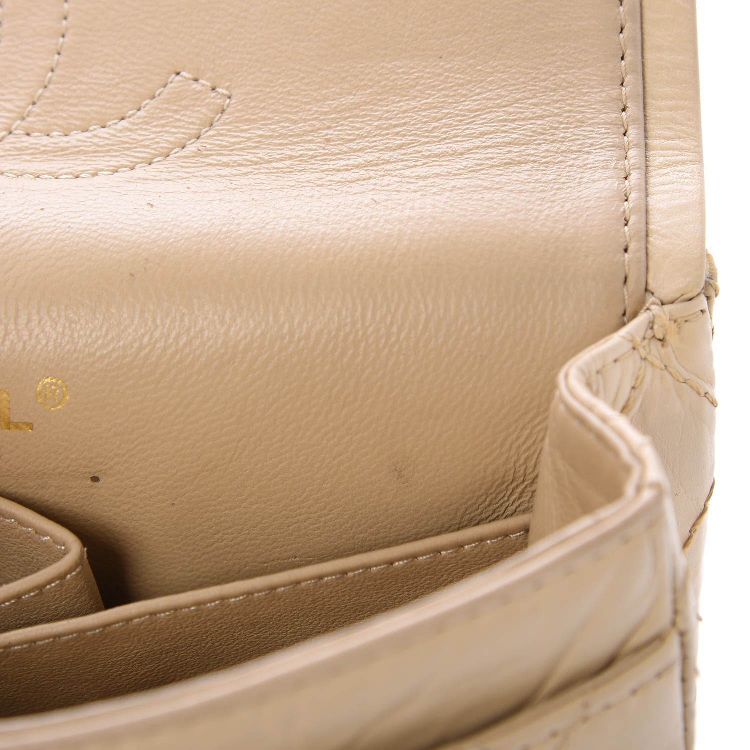 Chanel Aged Calfskin Small Double Flap Beige 9 of 9