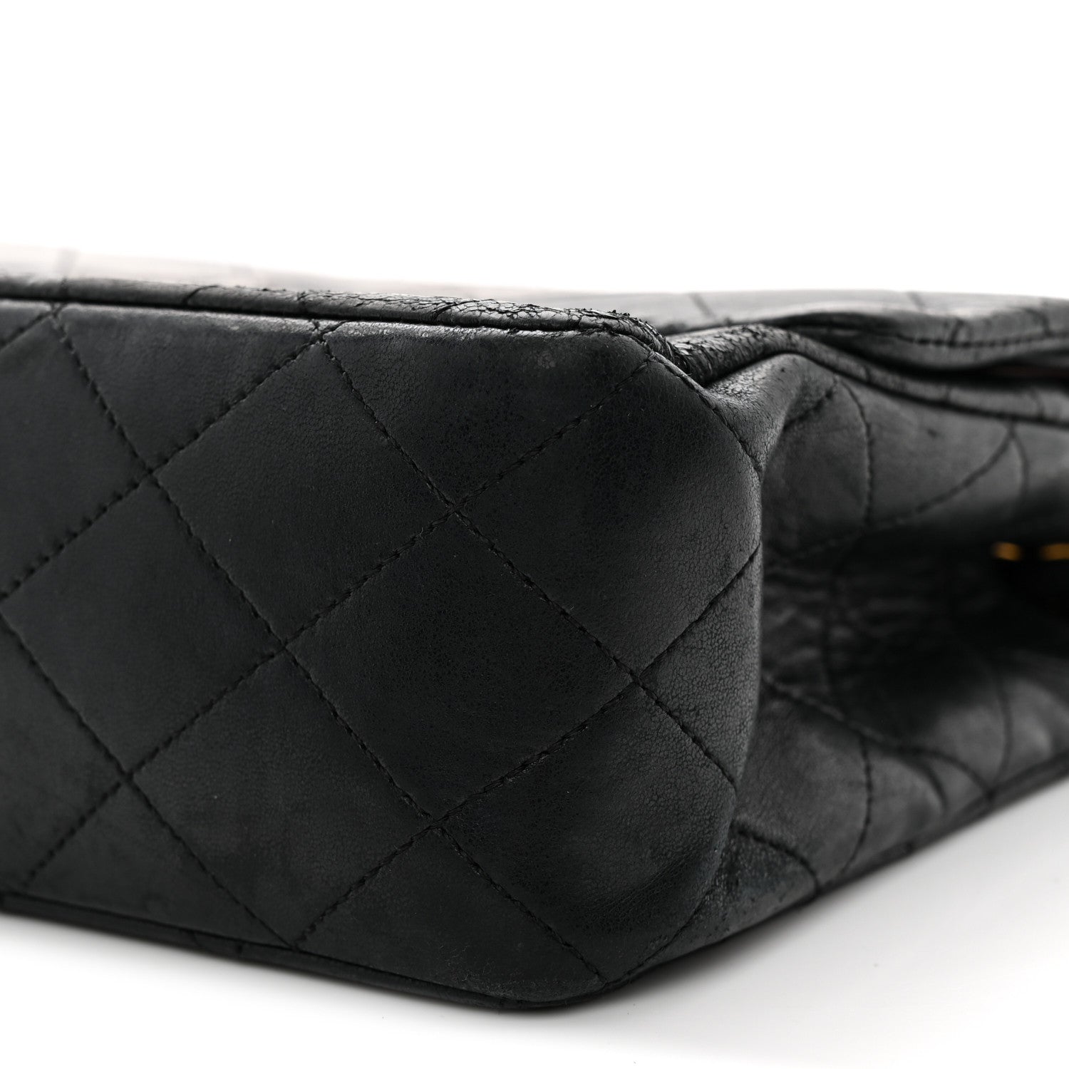Chanel Lambskin Quilted Medium Double Flap Black 11 of 15