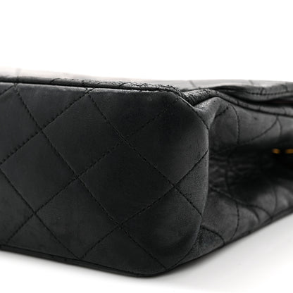 Chanel Lambskin Quilted Medium Double Flap Black 11 of 15