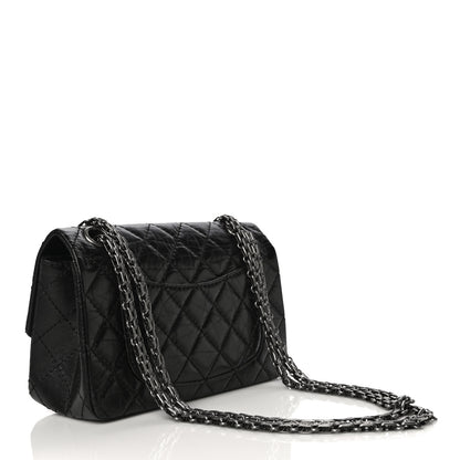 Chanel Aged Calfskin Quilted 2.55 Reissue Mini Flap Black 2 of 11