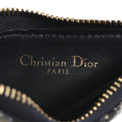 Christian Dior Oblique Saddle Coin Purse Blue 6 of 7