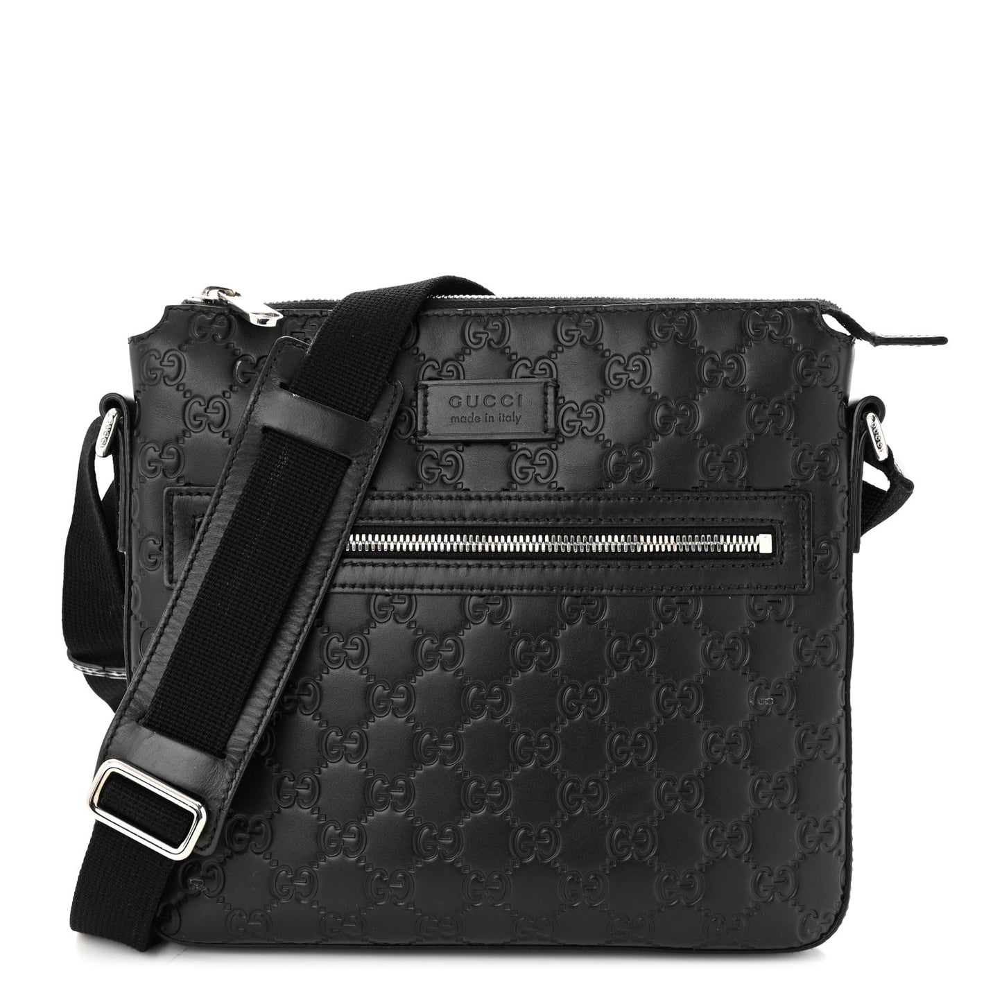 Guccissima Signature Small Messenger Bag Black