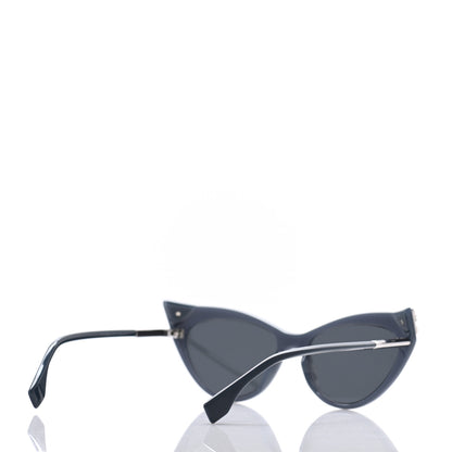 Fendi Acetate Metal FF Cat Eye Sunglasses FF 0356/S Blue 4 of 8
