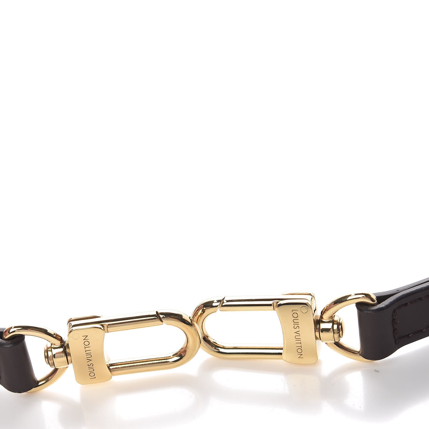 Louis Vuitton Calfskin 16mm Adjustable Shoulder Strap Brown 3 of 6