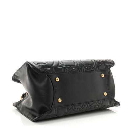 Salvatore Ferragamo Calfskin Quilted Gancini Shoulder Bag Black 4 of 10