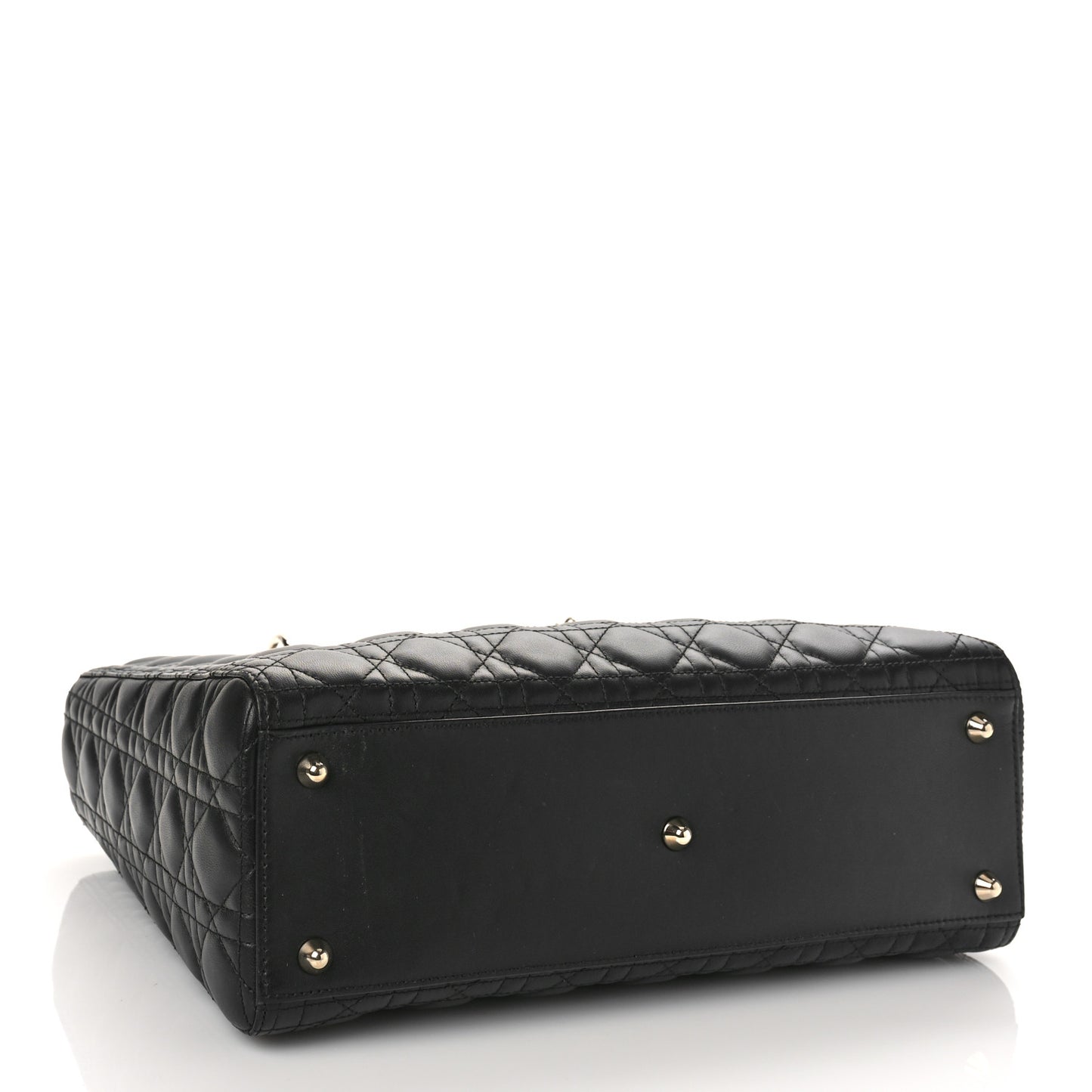 Lambskin Cannage Large Lady Dior Black