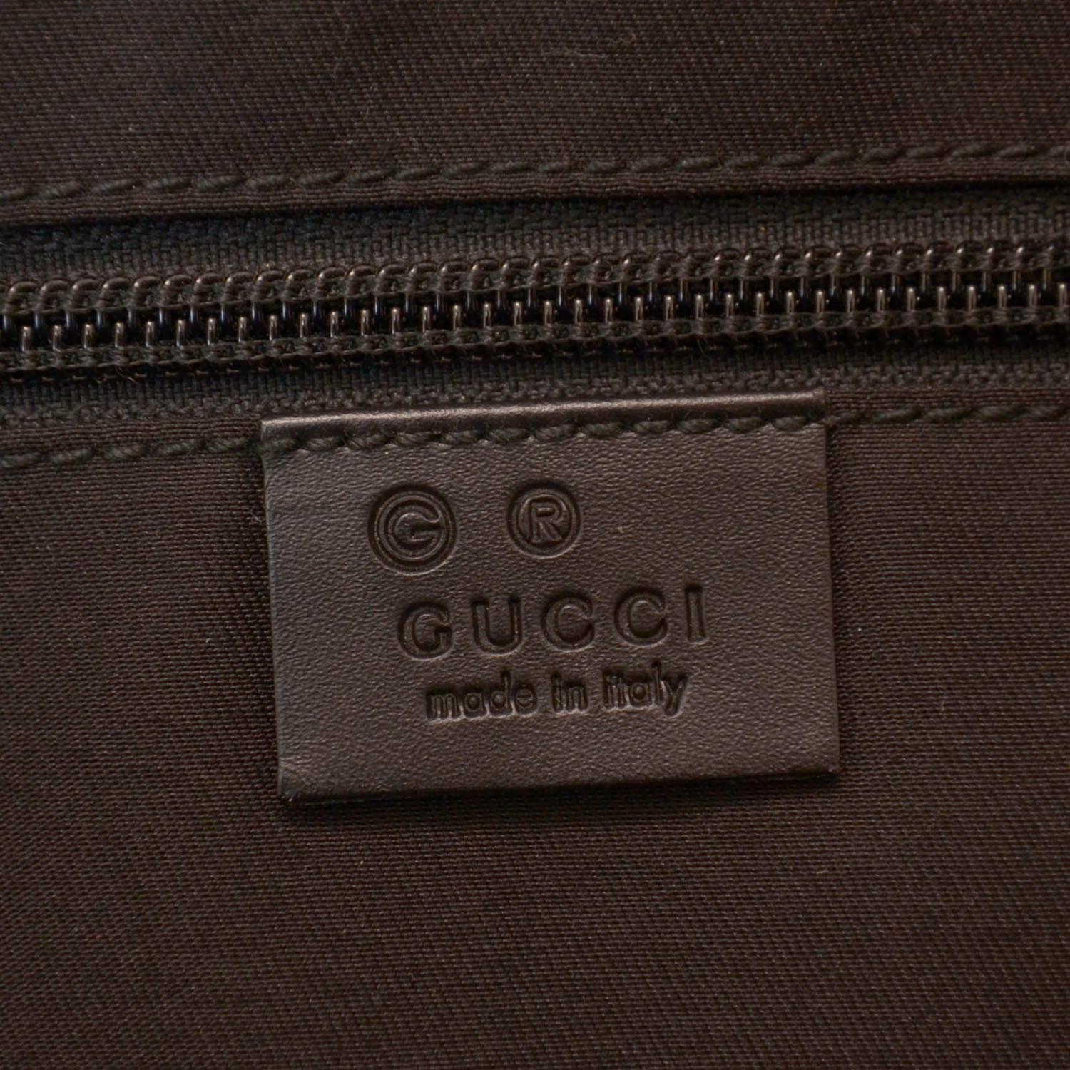 Gucci Nylon Monogram Executive Bag Black 8 of 9
