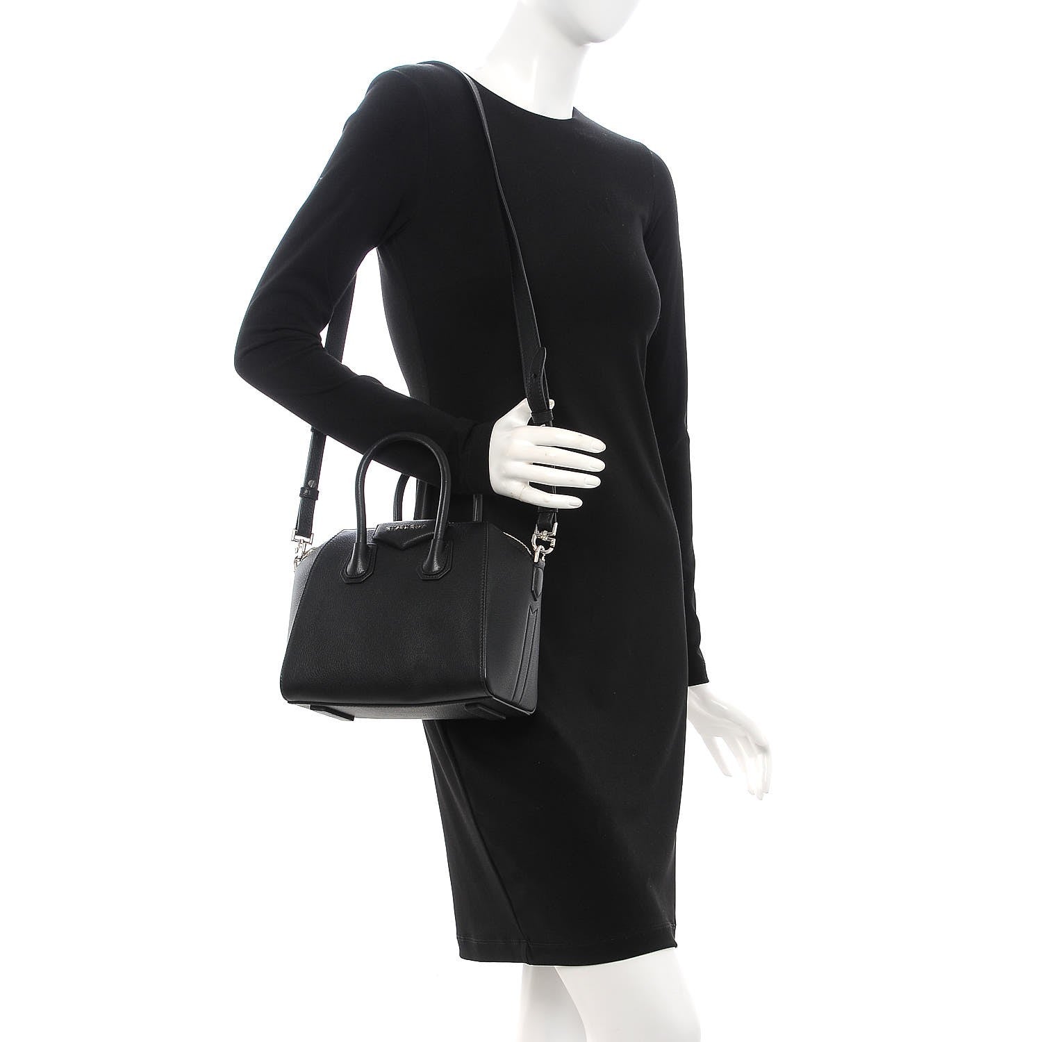 Givenchy Sugar Goatskin Mini Antigona Black 2 of 8