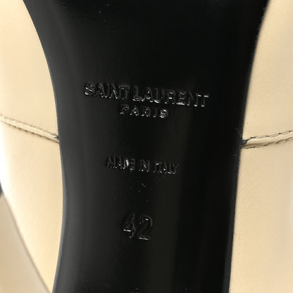 Saint Laurent Lambskin Koller 110 Tall Boots 42 Real Beige 6 of 9