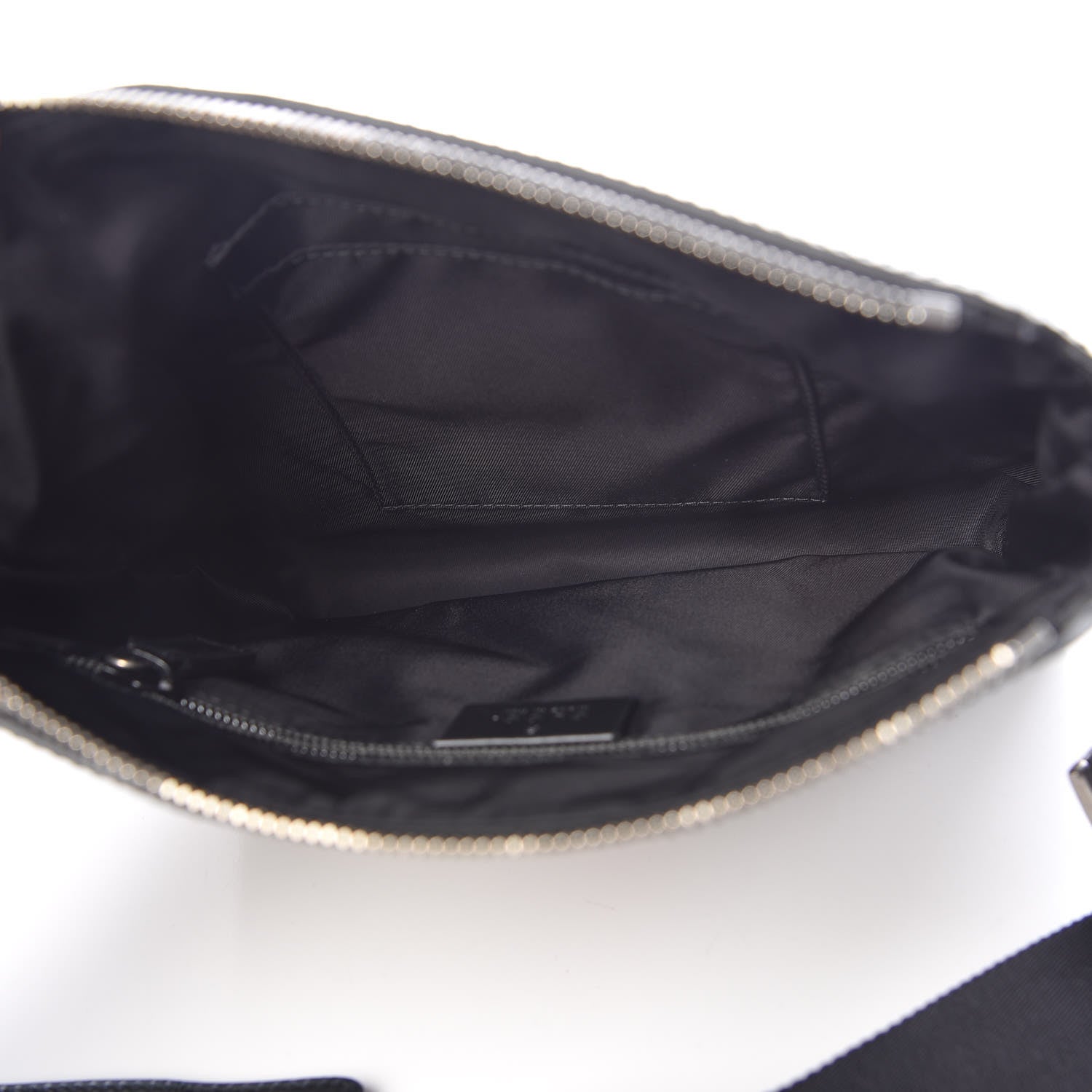 Gucci GG Supreme Monogram Web Messenger Bag Black 7 of 9