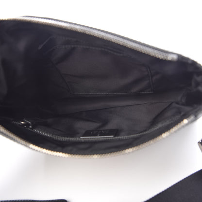 Gucci GG Supreme Monogram Web Messenger Bag Black 7 of 9